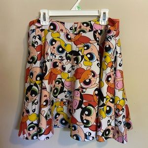 Powerpuff girls skater skirt w/pockets. Sz med.